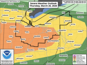 Enhanced severe weather risk issued for local counties; damaging winds ...
